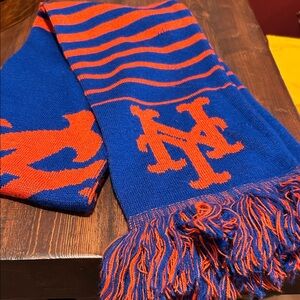 Kids Blue & Orange Team Logo Knit Scarf